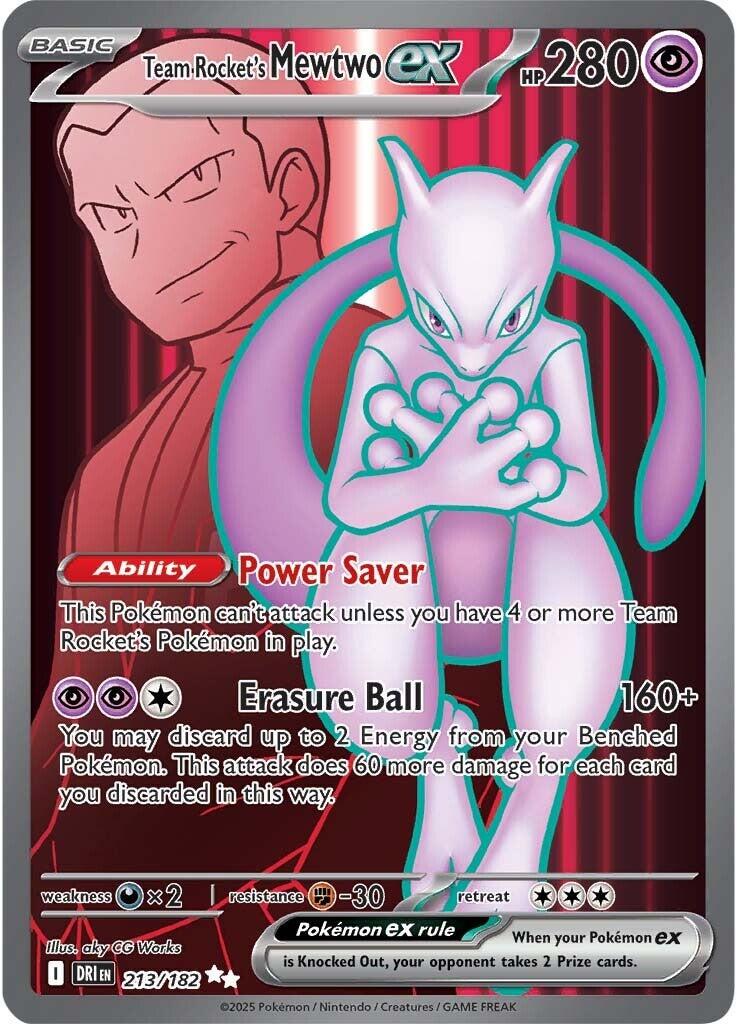 Team Rocket's Mewtwo ex Destined Rivals | #213/182
